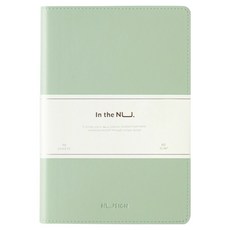 누사인 미니 PU가죽 만년 다이어리, 올리브그린, 1개