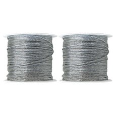 HANZPICK 細版包裝繩, 2個, 34m, 銀絲線