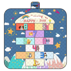 愛北鼻 超聲波野餐墊 (重量約850g) 可圍坐6-8人 舒適躺4-5人, 200 x 200cm, 太空跳格子