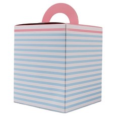 Picnic&Package 條紋年糕蛋糕盒, 10個, 粉紅色