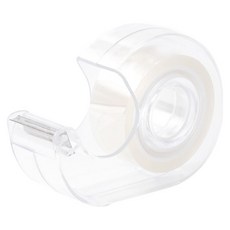 델리 사무용 양면 테이프 18mm x 6m, 투명, 1개