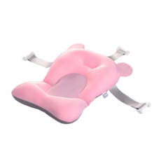 哩哩摳摳 LILIKOKO 嬰兒浴網厚款 三釦式, 1個, 粉色