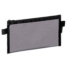 델리 메쉬 다용도 휴대용 슬림 필통, 블랙, 1개