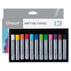 Dmast 丹途 專家級油性粉彩套組, 12色, 1套