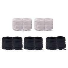 엘쏘 신발끈 화이트 4p + 블랙 6p 세트 8mm