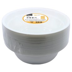 Life smile 可重複使用烏龍麵碗 1000ml, 白色, 1個