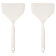 EasySili 矽膠玉子燒鍋鏟, 2個, 白色
