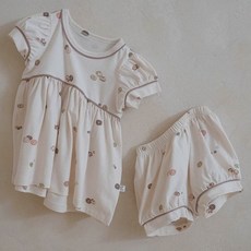 PEEKABOO 女童甜甜圈上衣下著套裝