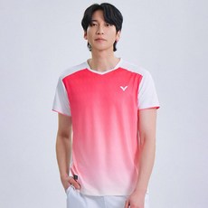 빅터 남성용 V-Gradient Active 배드민턴 티셔츠 25AGW006M