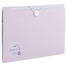 델리 마카롱 8분류 아코디언 파일 A4, 퍼플, 1개