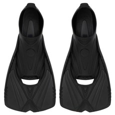 아레나 오리발 양발착용 숏핀 A5AC1AF03, BLACK