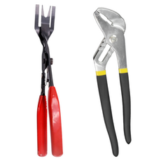 車用鯉魚鉗自助維修工具2件組, 1套, 混合色