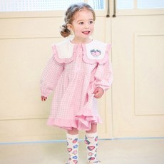 mollimelli 女童草莓蛋糕領洋裝