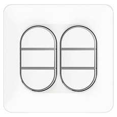 CLICKTAP LUNA 中6孔 埋入式 1路 開關 銀色, 1個