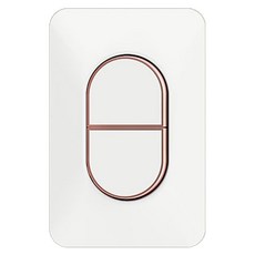 CLICKTAP LUNA 2開埋入式1路開關 玫瑰金, 1個