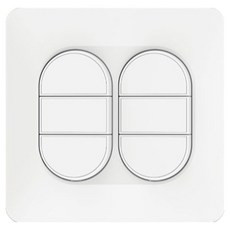 CLICKTAP LUNA 中6孔嵌入式1路開關 白色, 1個
