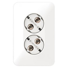 CLICKTAP LUNA 2孔嵌入式插座 玫瑰金, 1個