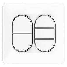 CLICKTAP LUNA 5口 埋入式 1路開關 銀色, 1個