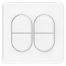 CLICKTAP PLANO 中4孔嵌入式單切開關 白色, 1個