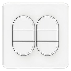 CLICKTAP PLANO 中6孔埋入式單切開關 白色, 1個