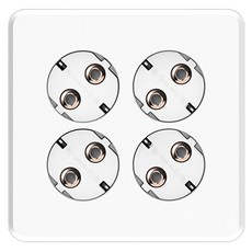 CLICKTAP PLANO 4孔 嵌入式插座 玫瑰金, 1個