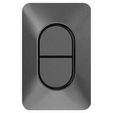 CLICKTAP LUNA 2孔埋入式單切開關 深灰色, 1個