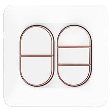 CLICKTAP LUNA 中5聯 嵌入式 單切開關 玫瑰金, 1個