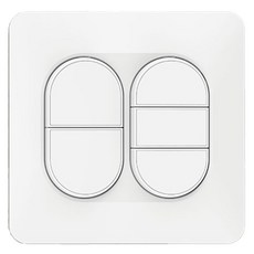 CLICKTAP LUNA 中5聯 埋入式 單切開關 白色, 1個