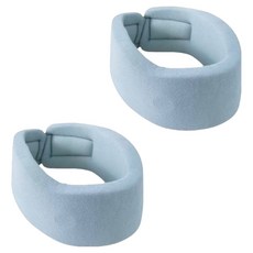 포근상점 목 자세 고정 세탁 가능 스펀지 쿠션 목보호대 블루, 2개