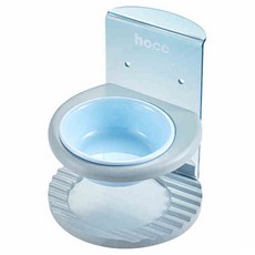 Ho.Cc 寵物水晶高度可調單口餐碗, 1個, 天空藍