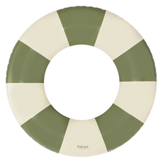 리베아르 유아용 클래식 스트라이프 링튜브, 1개, 올리브그린
