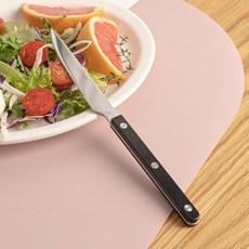 TINNY BLANC Rêve 餐桌主餐刀, 黑色, 1個