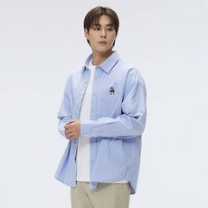 SPAO 男款木質牛津寬鬆襯衫 SPYWF23C52