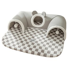 REDPUPPY 寵物 KIKIKAKA 多功能遊樂場 M, 珍珠灰, 1個