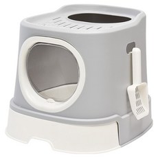 REDPUPPY Lamy 貓砂盆, 灰色, 1個