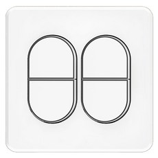 CLICKTAP PLANO 中4聯 嵌入式 1切 開關 銀色, 1個