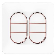 CLICKTAP LUNA 中6孔 嵌入式 1路開關 玫瑰金, 1個