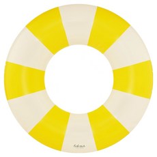 Libear 條紋環形泳圈, 亮黃色, 1個