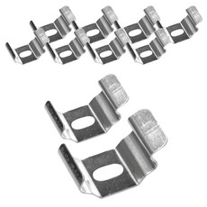 THEONE HOMEDECO 窗簾軌道調節卡扣 小5入 + 大5入 組, 銀色, 1套