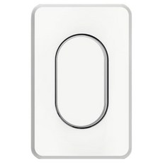 CLICKTAP PLANO 單聯嵌入式單切開關 銀色, 1個