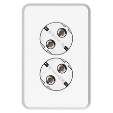 CLICKTAP PLANO 2孔嵌入式插座 2孔玫瑰金, 1個