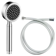 World Clean 航空鋁製蓮蓬頭+PVC防垢蓮蓬頭軟管1.5m組, 1組, 混色