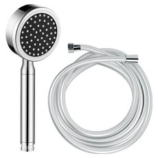 World Clean 航空鋁製蓮蓬頭+PVC防垢蓮蓬頭軟管2m組, 1組, 混色