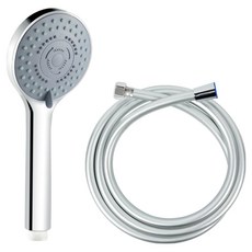 World Clean 5段式密實型蓮蓬頭+PVC防垢蓮蓬頭軟管2m組, 1組, 混色