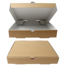 블룸엣홈 크라프트 사각 피자박스 34.5 x 34.5 x 4.5 cm, 10개
