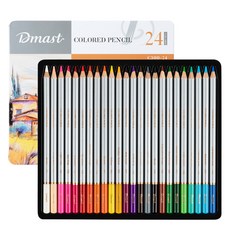 迪馬斯特 專業級油性鐵盒彩色鉛筆, 1套, 24色
