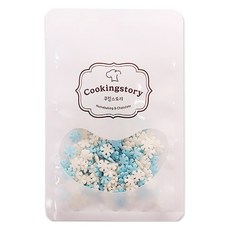 Cookingstory 雪花造型糖珠, 100g, 1個