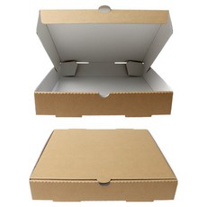 Bloom at home 牛皮紙方形披薩盒 27 x 27 x 4.5 cm, 單一顏色, 10個