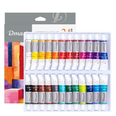 迪馬斯特 專業用壓克力顏料, 24色, 12ml