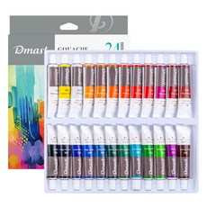 Dmast 丹途 專業用廣告顏料, 24色, 12ml
